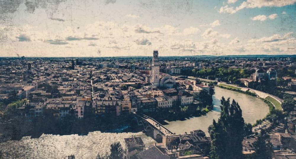 Verona desde el mirador Castel San Pietro